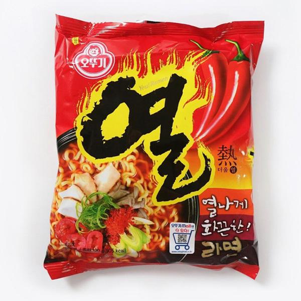 ヨル(熱)ラーメン(120g)　　韓国食品 輸入食品 少女時代 韓国食材 韓国料理 韓国お土産 韓国ラーメン 非常食 防災用