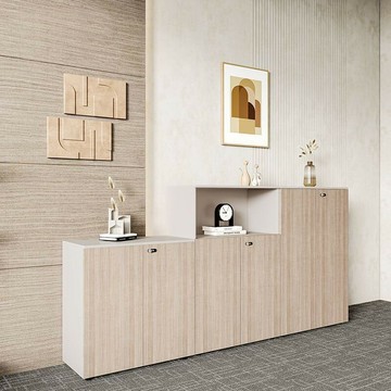 理想櫃 移動櫃 文件櫃 副櫃 活動櫃 資料櫃 免運 開發票 白色辦公文件櫃矮櫃木質落地資料櫃帶密碼鎖辦公室打印機茶水隔斷