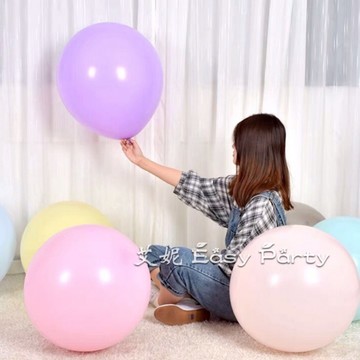 18吋 乳膠氣球 台灣現貨 🎈B127艾妮 復古 大氣球 馬卡龍 亞光氣球 氣球 派對 會場布置 慶生 驚喜 可愛彩色風