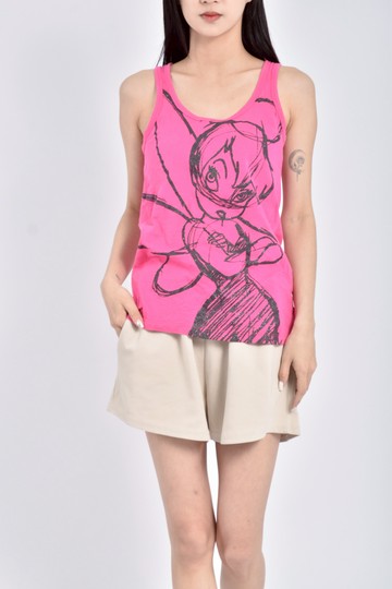 (S) 【簡立喆私服】disney棉質純棉奇妙仙子粉色上衣