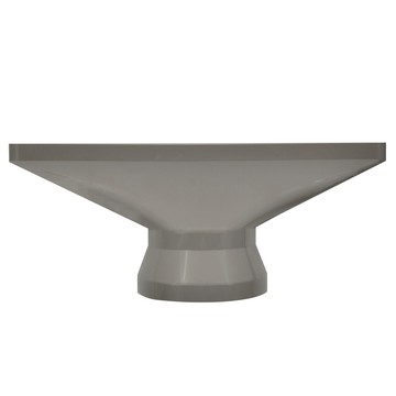 JUZ COOL 艾比酷 冷氣配件 扇形接頭，ABS樹脂 100%  42 x 17 x 厚12cm  1個