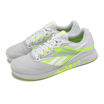 Reebok 訓練鞋 Nano X4 男鞋 女鞋 灰 螢光綠 支撐 穩定 交叉訓練 運動鞋  100204675