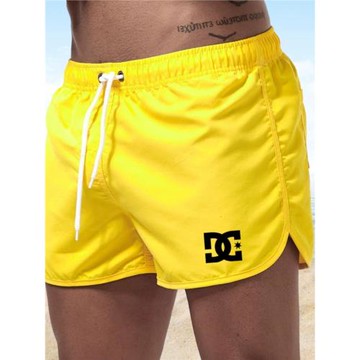 夏季三分褲潮流男士薄款透氣速干沙灘褲寬松休閑健身運動短褲