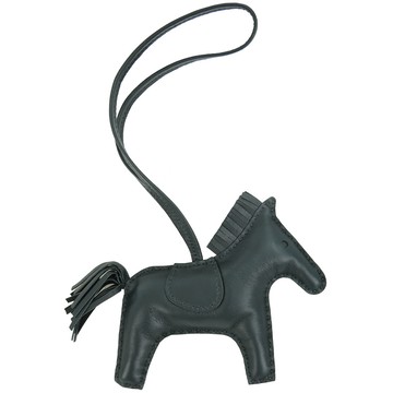 Hermes  小羊皮手工馬兒吊飾(中/限定深墨綠)_廠商直送