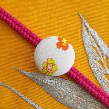 手繪原創包釦 髮簪飾物 花朵1