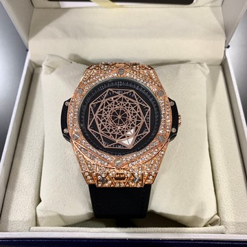 (Little bee小蜜蜂精品)ONOLA 石英錶 滿鑽刺青款橡膠錶