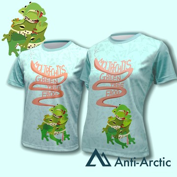 【Anti-Arctic】|短袖T恤-莫氏樹蛙水藍-大人