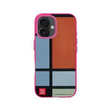 iPhone 16 Clear 粉漾桃 - The MET - 蒙德里安《構成》