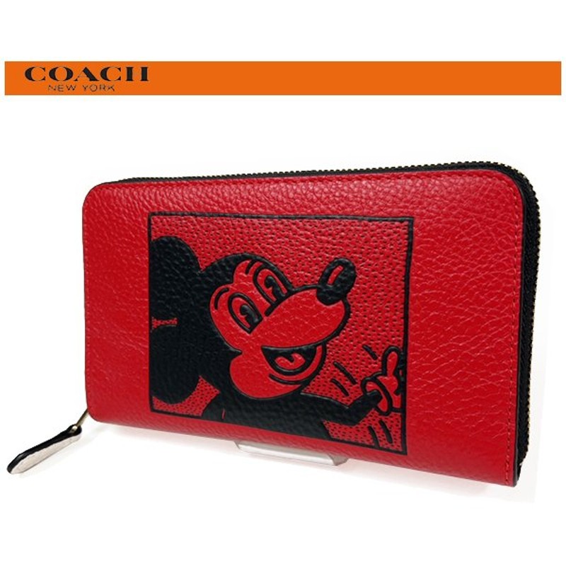 コーチ Coach キースヘリング ミッキー 財布 二つ折り 折り財布 Www Shipsctc Org