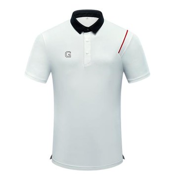 高爾夫男士t恤服裝男短袖上衣翻領休閑戶外運動彈力速干透氣新