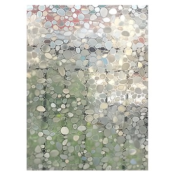 FioJa 費歐家 加大無膠玻璃靜電貼 防紫外線 採光好 易清洗 防水  90 x 200cm  鵝卵石