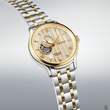 SEIKO_精工 PRESAGE 日式庭園開芯機械錶4R39-00W0K/SSA464J1