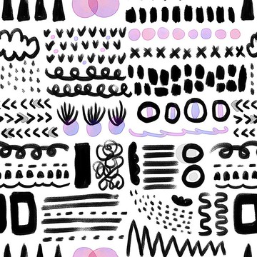 印花純棉布料 | 塗鴉款