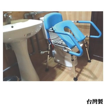 方便推臀椅 - 移動馬1桶椅/無輪 可當馬桶扶手 需自行簡易組裝 台灣製 [ZHTW1755]