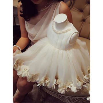 公主裙女童蓬蓬紗 兒童禮服女小主持人花童婚紗晚禮服走秀演出服