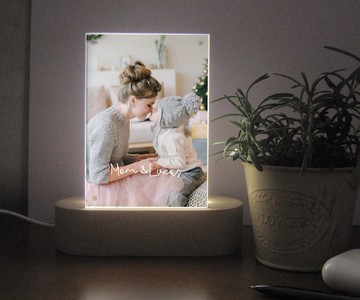 定製化禮物 媽媽孩子相片專輯小夜燈 可換照片 送老婆 母親節禮物