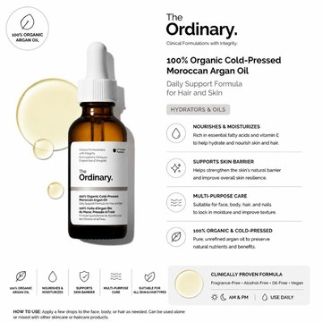 The Ordinary 100% Organic Cold-Pressed Moroccan Argan Oil堅果油