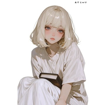 【8 月新品】07-139-0282 人物貼紙 簡約夏日女子
