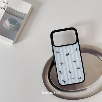 蝴蝶結 ins風高級亮面亞克力非磁吸適用蘋果16pro手機殼iPhone1