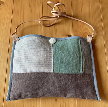 手工編織麻肩包T