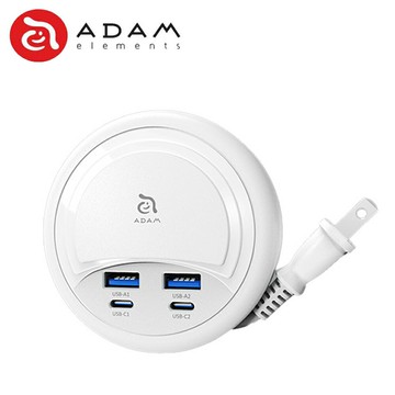 ADAM 亞果元素 OMNIA G35 GaN 35W 充電器 四孔 電源供應器 PD QC 快充 Type-C
