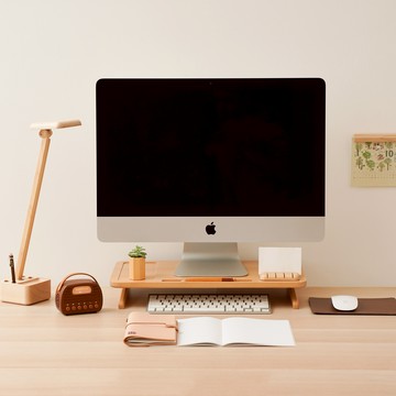 【自然風格】電腦螢幕架 木質生活用品 堆疊收納 Wooderful life｜知音文創