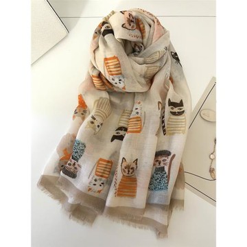 春夏新款輕薄外搭披肩女棉麻手感護頸絲巾配裙子減齡紗巾百搭旅游