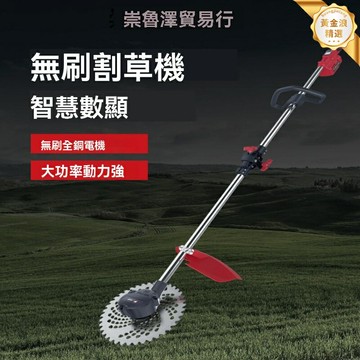 【強勁動力】電動割草機 除草機 打草機 農用機械 充電式 揹負設計 家用便攜 多功能割灌 園林修剪利器