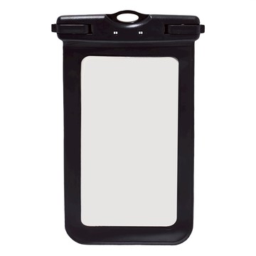 OMG TPU高清觸屏手機防水袋 頸掛式潛水袋 可拍照 (7.2吋以內通用) 高透膜材質 輕鬆解鎖 適配大多數手機 輕薄設計 手感舒適  黑色  1個