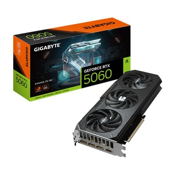 GIGABYTE WINDFORCE RTX 5060 OC 8GB 顯示卡 + B860M GAMING X WIFI6E Intel 主機板