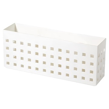 收納部屋 強力磁吸收納盒 長方型磁吸置物籃  白色  特大(245 x 105 x 72mm)  1個