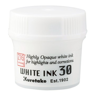 Kuretake 日本吳竹 WHITE INK 30 漫畫用墨液 白色 60ml  1罐