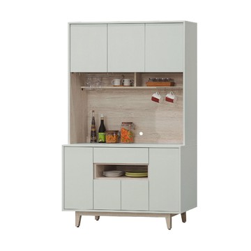 ASSARI-紀梵希4尺餐櫃全組(寬121x深40x高197cm)