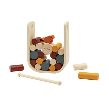 全新【泰國Plantoys】滾滾木頭疊疊樂(L)