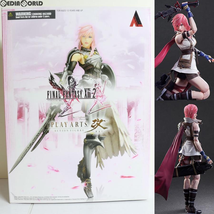 中古即納』{FIG}プレイアーツ改 ライトニング FINAL FANTASY XIII-2(ファイナルファンタジー13-2) 完成品 フィギュア  スクウェア・エニックス(20111223) | LINEブランドカタログ