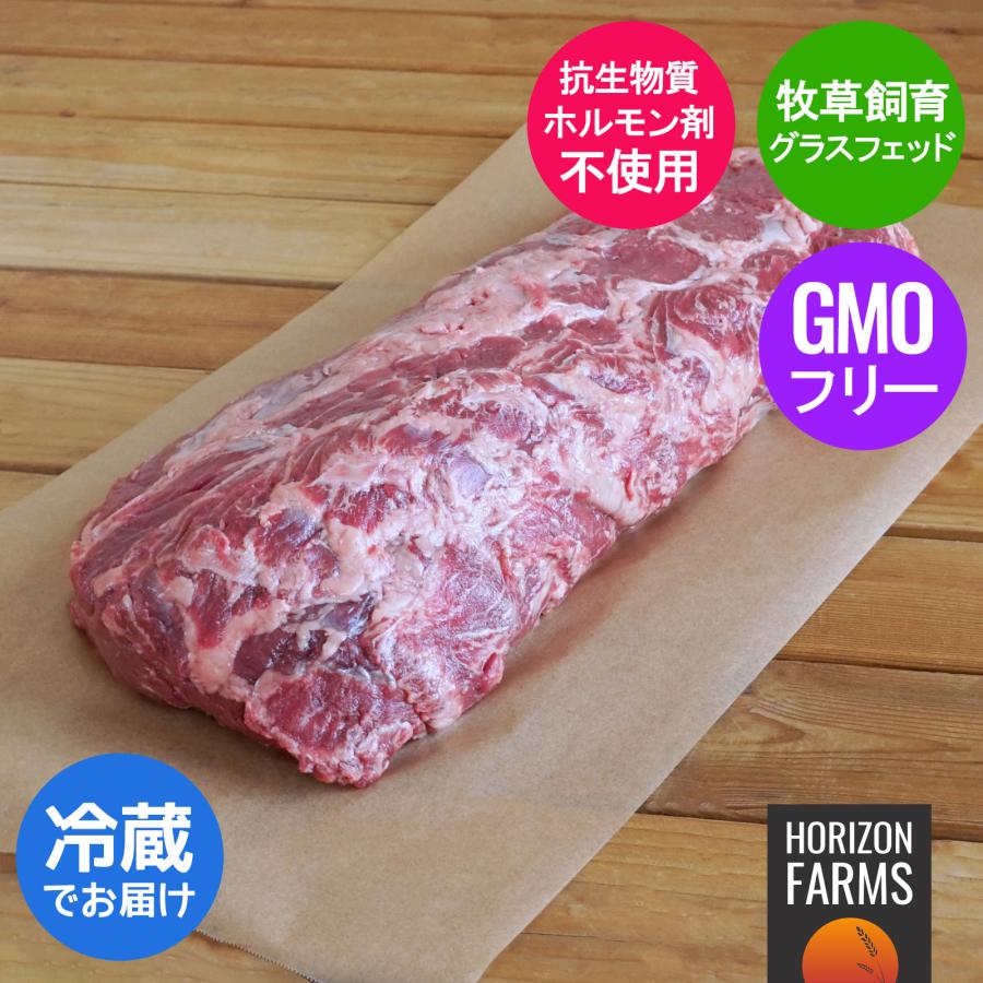 冷蔵商品 送料無料 グラスフェッドビーフ 牛肉 リブロース ブロック ニュージーランド産 牧草牛 4.4kg ホルモン剤不使用 抗生物質不使用 遺伝子組換え飼料不使用