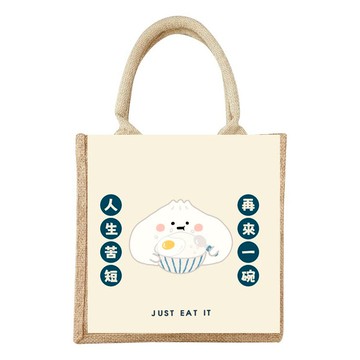 小呸角 小棉麻手提袋