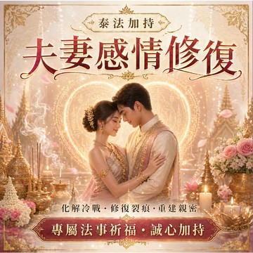 夫妻感情修復秘法 修復婚姻裂痕 化解無謂爭吵 停止互相內耗 打破冷戰僵局 感情重新升溫 重回恩愛甜蜜 專業師傅一對一處理