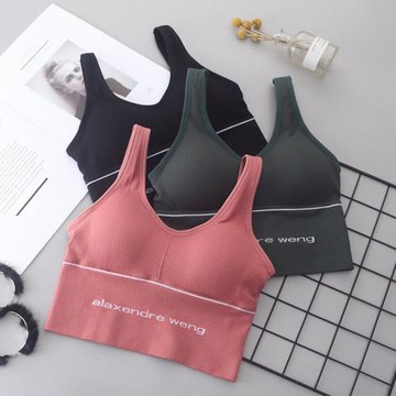 大碼運動背心女防震防下垂大王美背內衣吊帶外穿文胸健身跑步抹胸