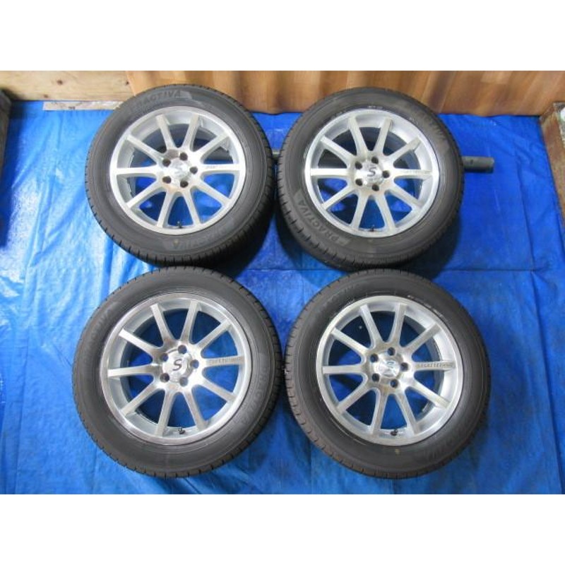 激安即決！SPORT TECHNIC 16-6.5J 5H/100 ET35 + YOKOHAMA 205/55R16  中古4本！ニュービートル/ゴルフ/ボーラ等 T005534 | LINEブランドカタログ