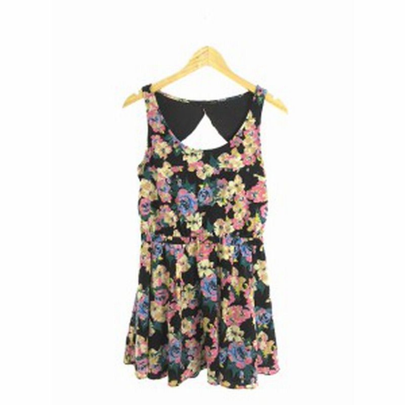 中古 ヘザー Heather ワンピース ミニ Uネック タンクトップ フレア 花柄 F 黒 ピンク 緑 ブラック グリーン レディース 通販 Lineポイント最大1 0 Get Lineショッピング