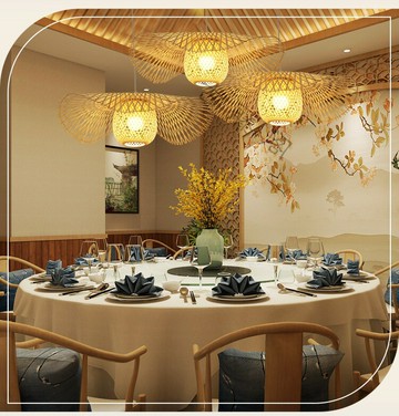 東南亞竹編吊燈禪意餐廳茶室酒店吧臺客廳樓梯民宿裝飾竹編燈