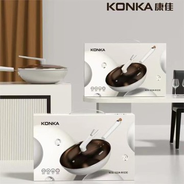 家用不粘鍋五福平底鍋小炒鐵鍋電磁爐燃氣灶通用煎鍋禮品批發