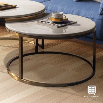 Hampton妮克爾石面小茶几-70*70*38cm