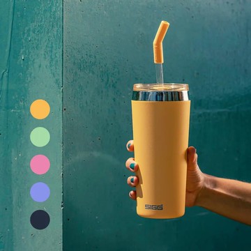 瑞士百年 SIGG Helia 保溫吸管杯 600ml /共5色 夜墨藍