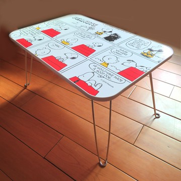 asdfkitty*特價 SNOOPY史努比 折疊桌 床上桌-白色-日本正版商品