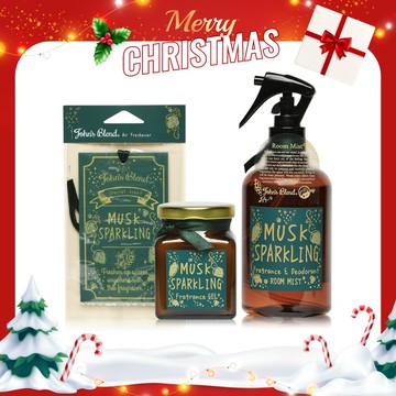 【日本JOHN'S BLEND】室內香氛季節限定(麝香氣泡酒)(擴香膏/掛片/除臭噴霧/聖誕)