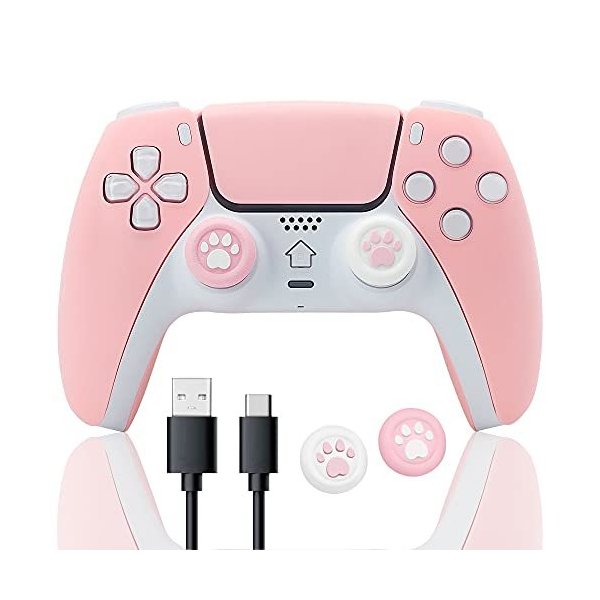 人気店 かわいいワイヤレスコントローラー Ps 4用 Brhe Kawaii 交換用リモートゲームパッド 女の子用ゲームアクセサリー ジョイスティックタッチ 高品質の人気 Ingecom Com Co