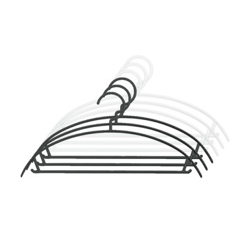 【Mr.box】100入半弧形無痕防滑晾曬衣架/三角衣架/掛衣架/吊衣架100入半弧形無痕防滑衣架-白色