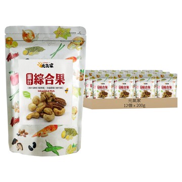 元氣家 蜜汁四大綜合堅果  12個  200g